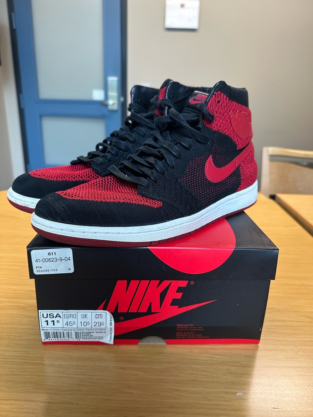 Jordan 1 Retro High Flyknit ‘Bred’